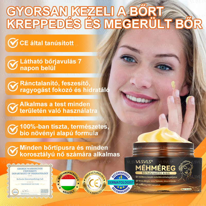 Magyarországról készült és szállított🐝VLSVLS® Méhméreg Bőrfelújító Krém 🔥 UTOLSÓ NAP – 80% KEDVEZMÉNY🔥