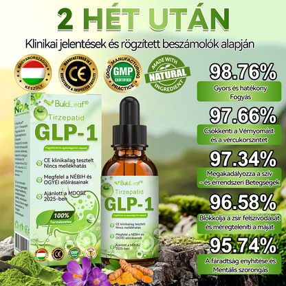 Fabricación y transporte en Hungría🌿🌿 BuildLeaf® Tirzepatid GLP-1 Fogyókúrás és egészségjavitó cseppek🔥🔥 ¡ÚLTIMO DÍA 80% DE DESCUENTO!