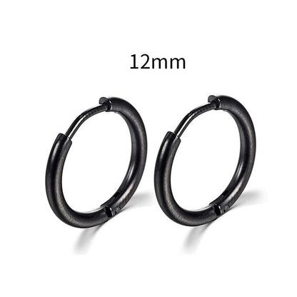 2022 New Simple Stainless Steel Gold Small Hoop Earrings for Women Men Cartilage Ear Piercing Jewelry Pendientes Hombre Mujer