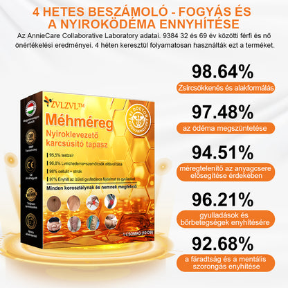 🌞🐝𝐙𝐕𝐋𝐙𝐕𝐋™ Méhméreg Nyiroklevezető karcsúsító tapasz🔥Korlátozott ideig 80% KEDVEZMÉNY🔥（Minden korosztály számára alkalmas)