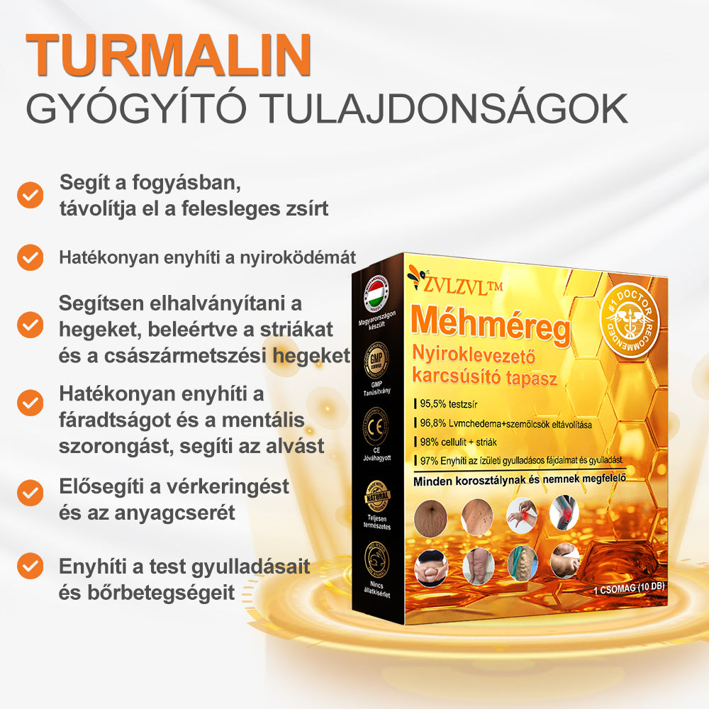 🌞🐝𝐙𝐕𝐋𝐙𝐕𝐋™ Méhméreg Nyiroklevezető karcsúsító tapasz🔥Korlátozott ideig 80% KEDVEZMÉNY🔥（Minden korosztály számára alkalmas)